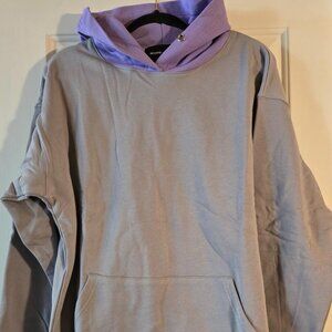 Homme + Femme Grey and Lavender Hoodie